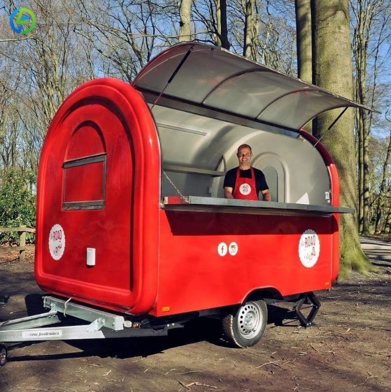 Coffee Equipment In China - Niestandardowy, nowoczesny, okrągły food trailer z