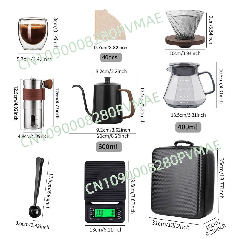 Zestaw do kawy przelewowej, id – Coffee Equipment Gift Set recenzja i cena