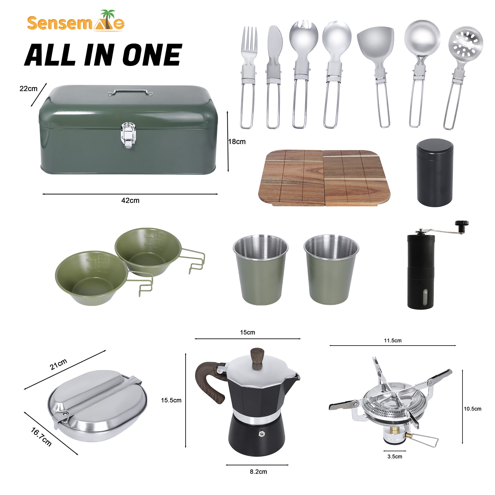 Zestaw naczyń kempingowych do  – Coffee Equipment Gift Set recenzja i cena