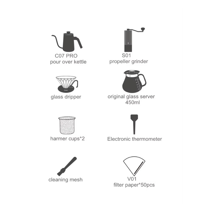 Luksusowy zestaw do parzenia k – Coffee Equipment Gift Set recenzja i cena
